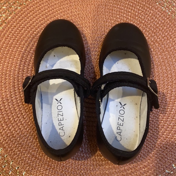 Capezio Velcro Buckle Mary Jane Tap Shoe kids size 11.5w - Picture 5 of 7